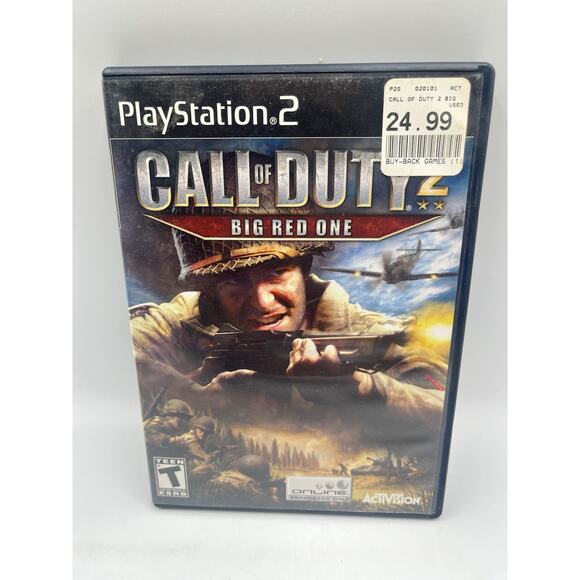Call of Duty 2 Big Red One (PS2 PlayStation 2) Tested CIB Complete w Manual - Picture 1 of 9